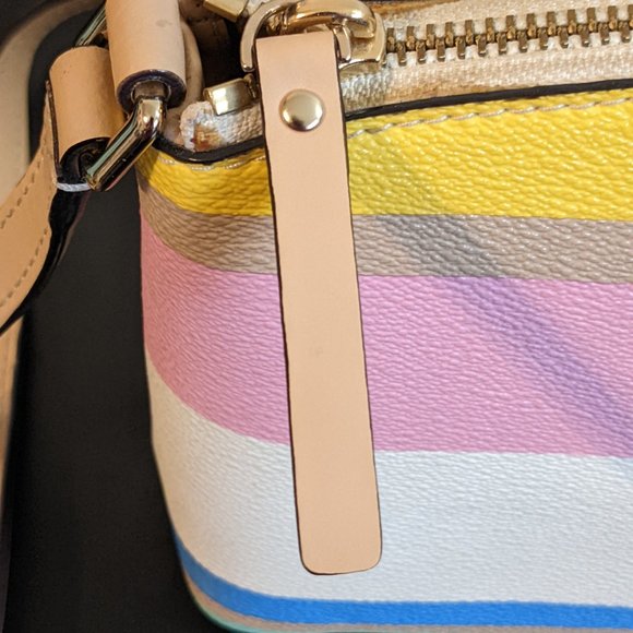 kate spade New York Grove Street Printed Millie Crossbody Handbag - Dune Stripe - Picture 10 of 11